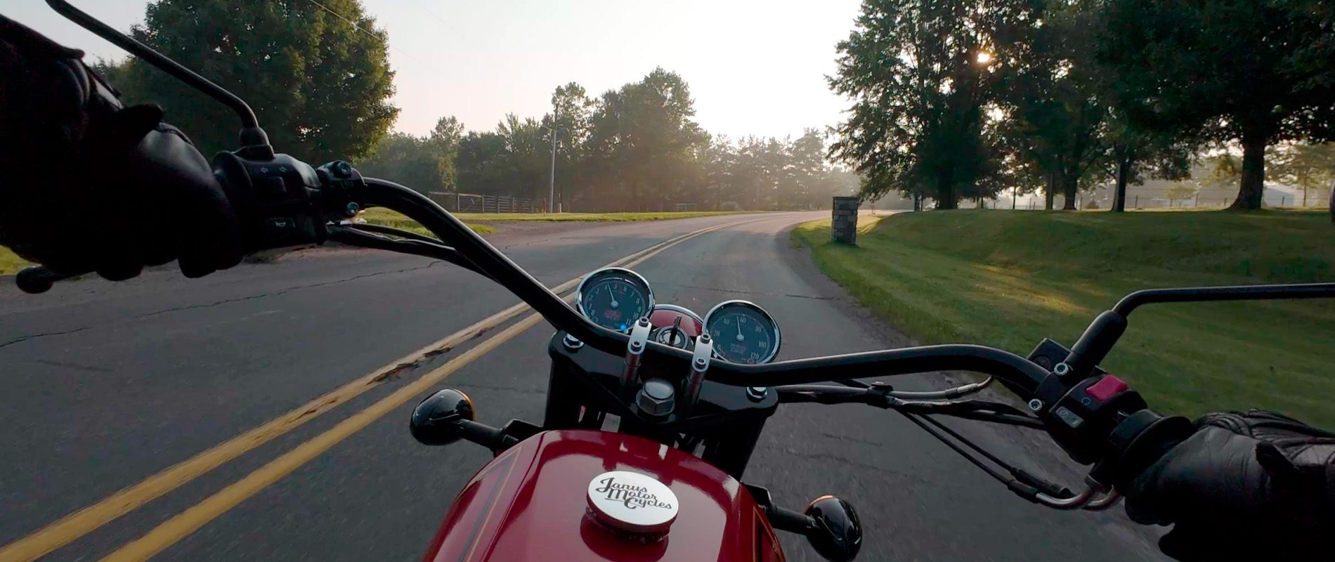 Across America  on a  Janus Motorcycle